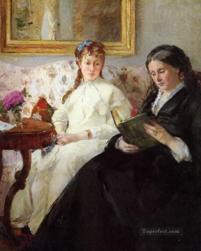 Berthe Morisot Painting - Mother and Sister of the Artist Berthe Morisot